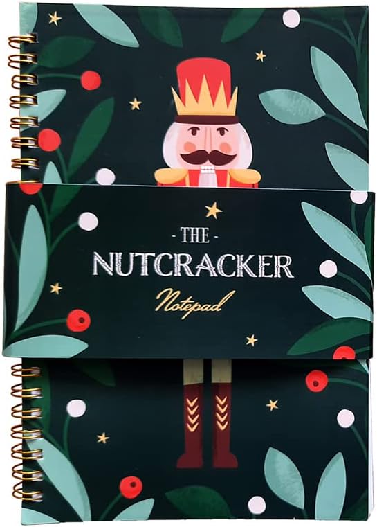 The Nutcracker Christmas Spiral Bound A5 Lined Notebook