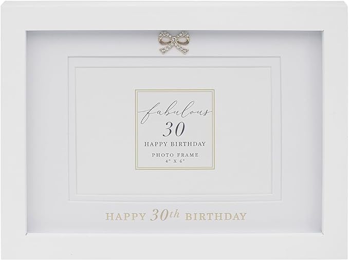 Fabulous 30th Happy Birthday Wooden Frame
