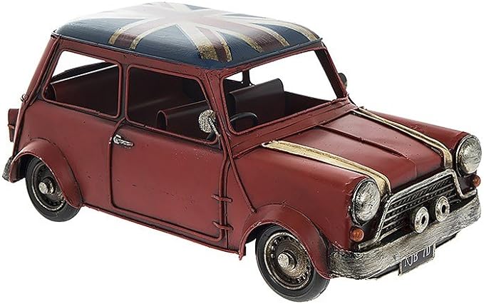 Vintage Classic Union Jack Red Car