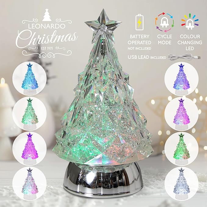 Swirling Christmas Tree Lamp