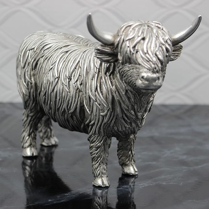 Silver Highland Cow