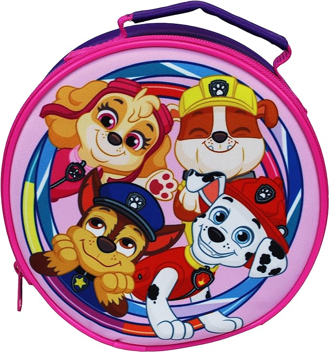 Pink and Purple Paw Patrol 3 Piece Set - Backpack, Lunch Bag and Water Bottle