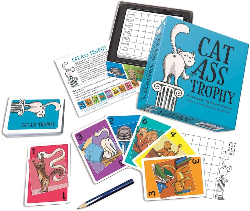 Cheatwell Games Cat Ass Trophy – Mischievous Family Card Game