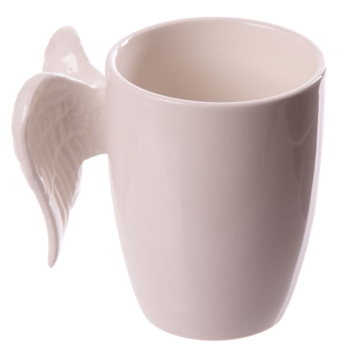 Puckator White Angel Wings Ceramic Mug