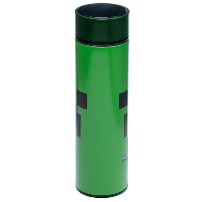 Minecraft Creeper Hot & Cold Digital Thermometer Bottle