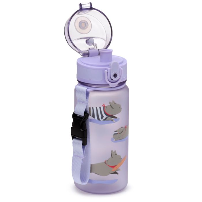 Bertrand the French Bulldog Pop Top 350ml Shatterproof Children's Bottle