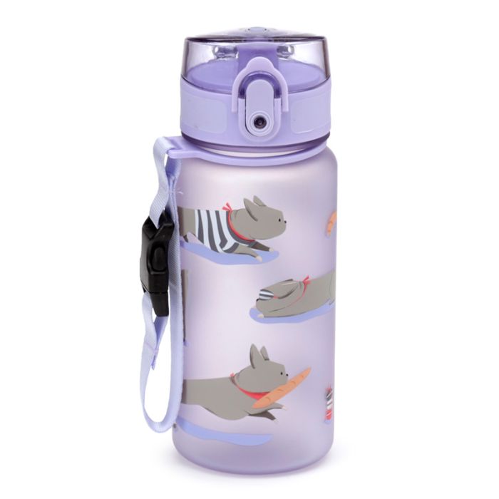Bertrand the French Bulldog Pop Top 350ml Shatterproof Children's Bottle