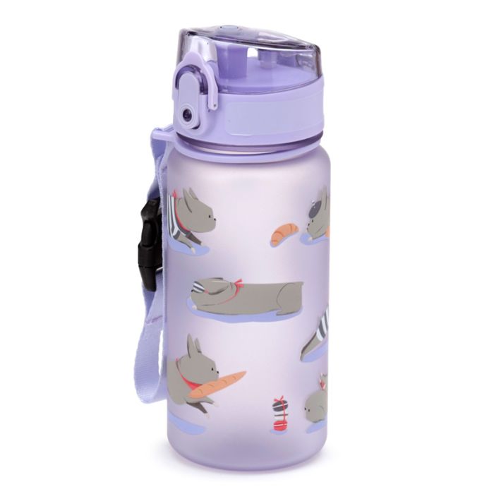 Bertrand the French Bulldog Pop Top 350ml Shatterproof Children's Bottle