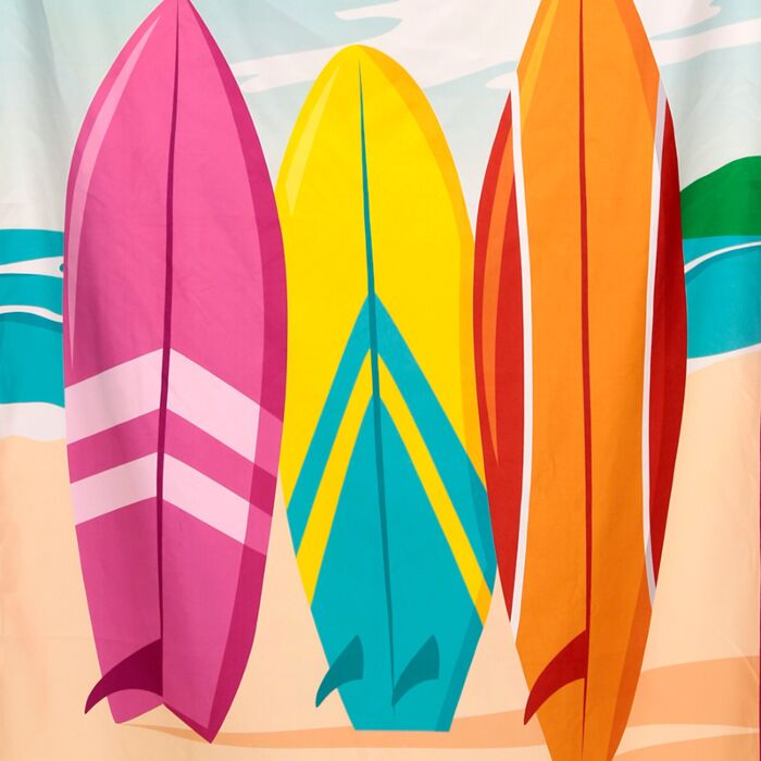 Beach Life Surf Microfibre Beach Towel