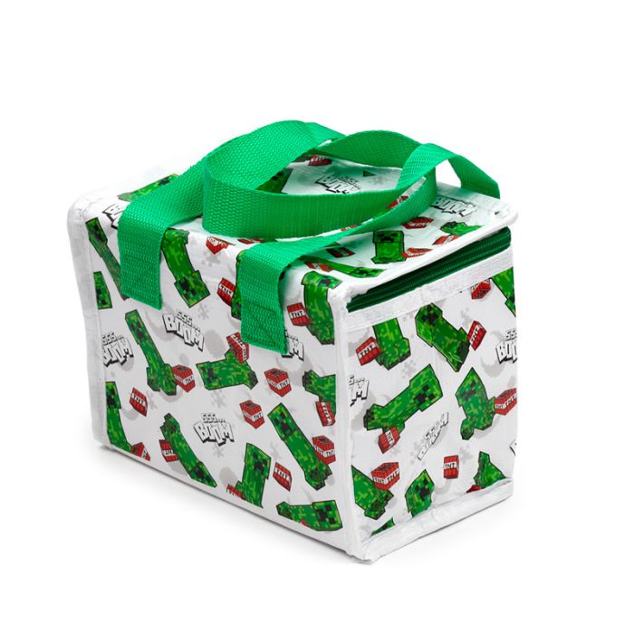Minecraft Creeper and TNT RPET Insulated Lunch Bag