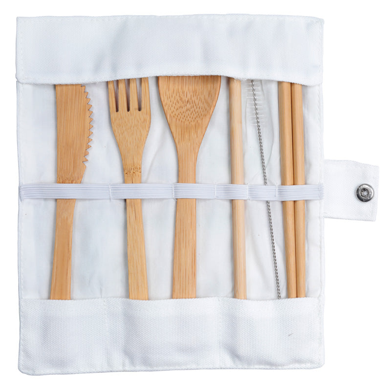 London Tour 100% Natural Bamboo Cutlery 6 Piece Set