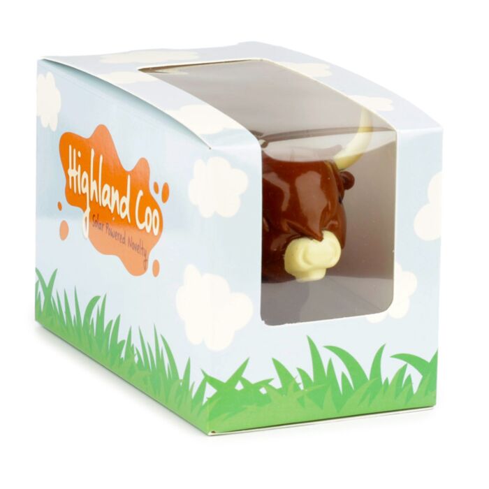 Highland Cow novelty figure in retail packaging