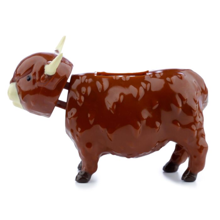 Cute Highland-themed gift box with cartoon Coo illustration