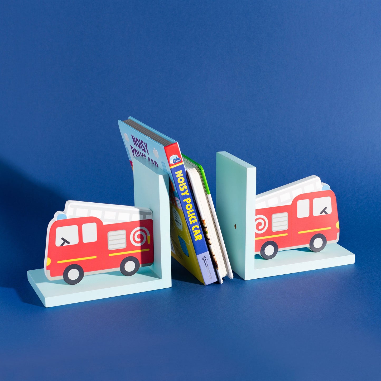 Fire Engine Red Bookends
