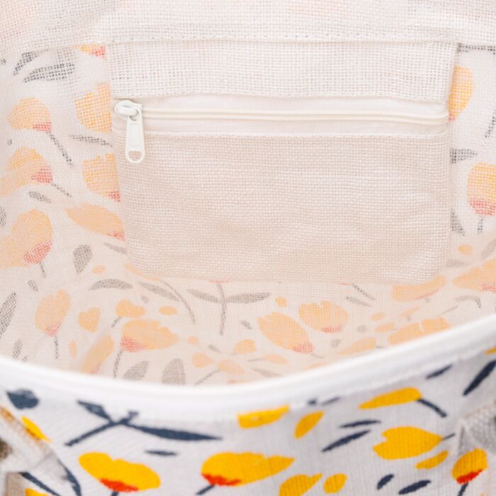 Buttercup Pick of the Bunch Jute Beach Bag