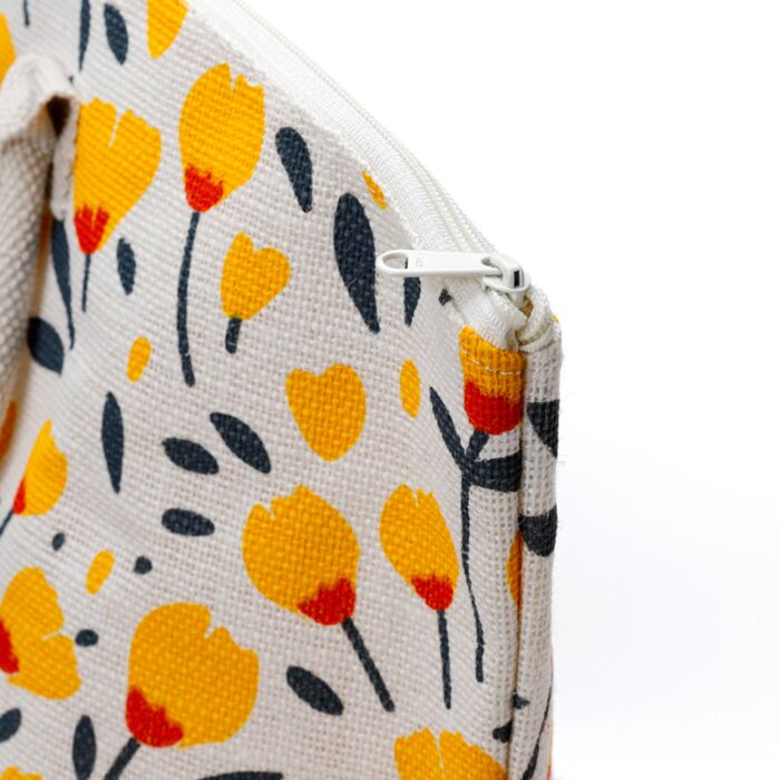 Buttercup Pick of the Bunch Jute Beach Bag