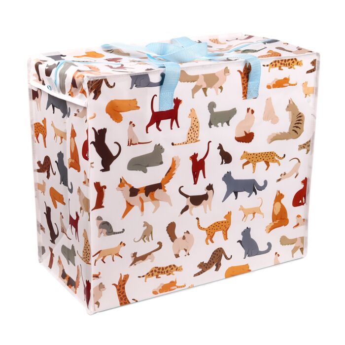 Feline Fine Cats Zip Up Laundry Storage Bag