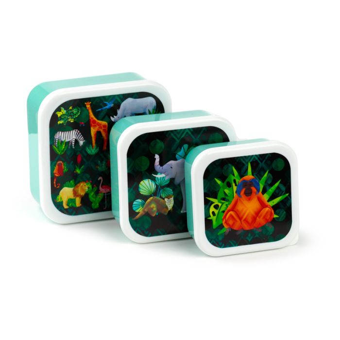 Animal Kingdom Set of 3 Lunch Boxes