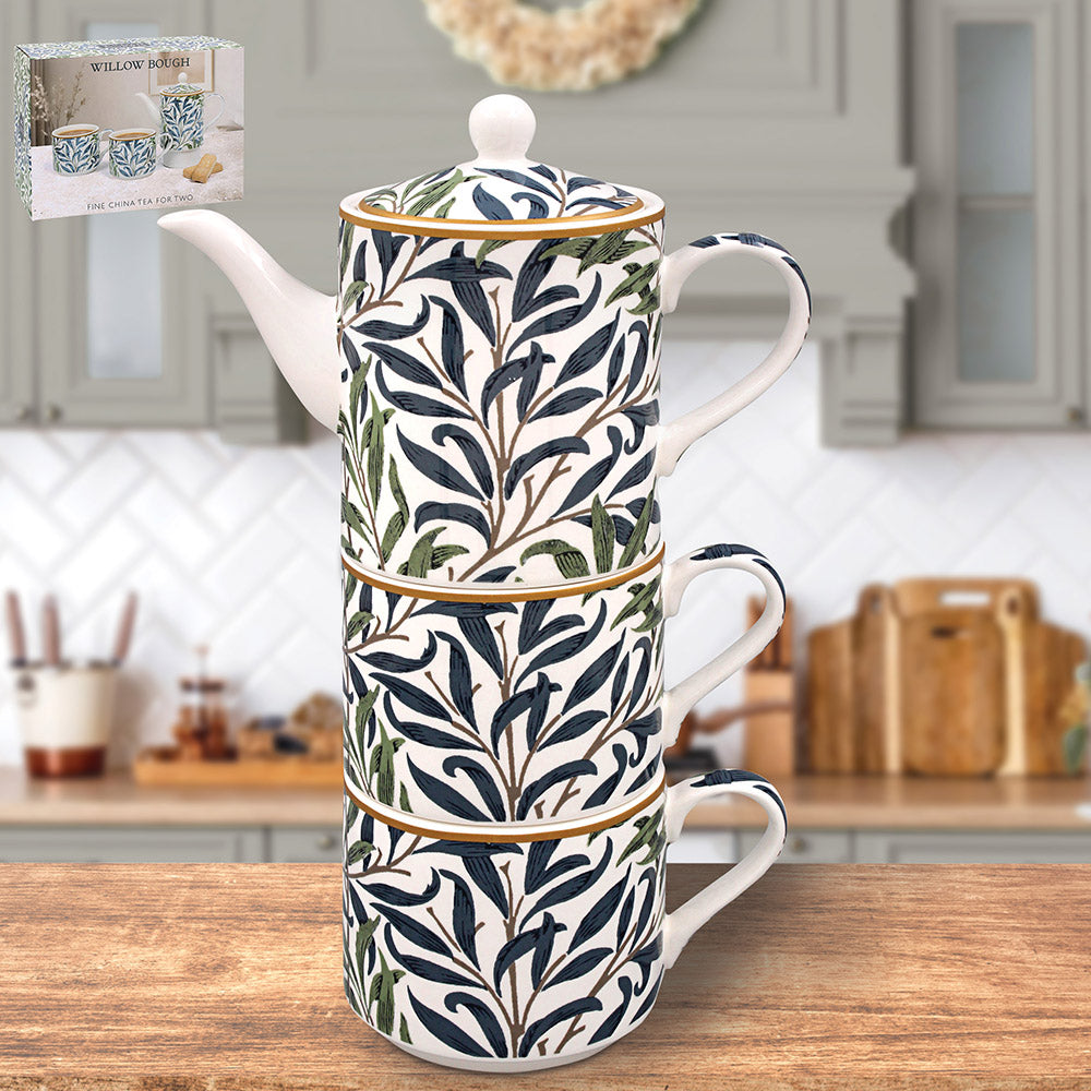 The Leonardo Collection William Morris Willow Bough Tea for Two Set