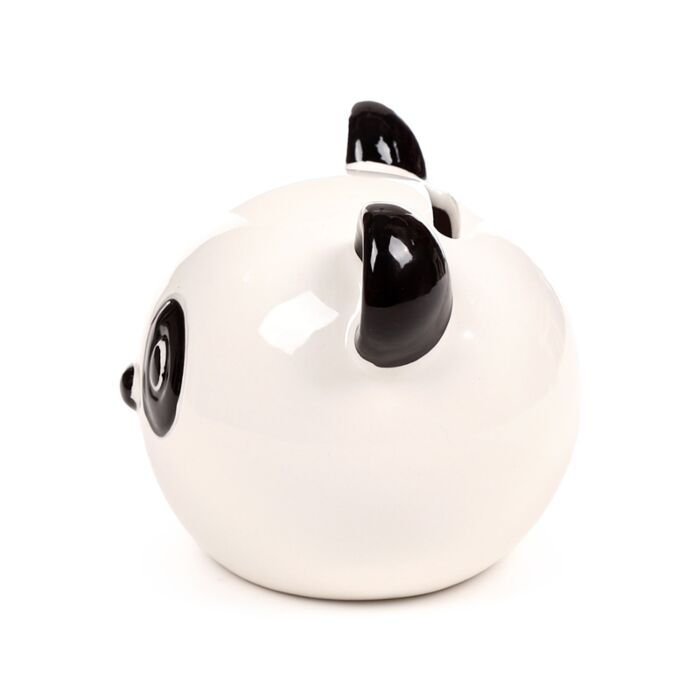 Panda Piggy Bank – Back View with Coin Slot
