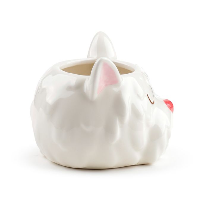 Westie Dog Head Shaped Ceramic Indoor Freestanding Planter/Plant Pot