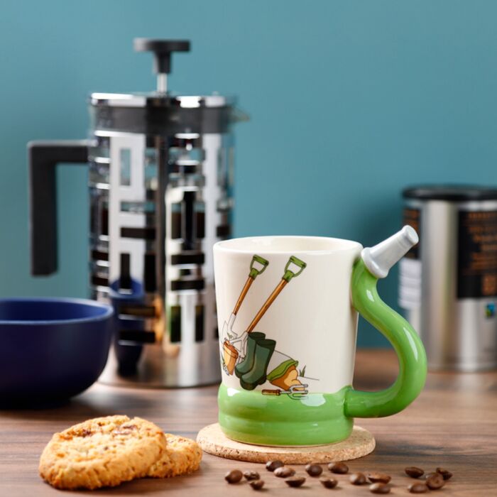 Garden Hose Shaped Handle Mug