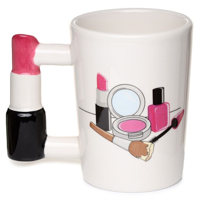 Lipstick Shaped Handle Mug