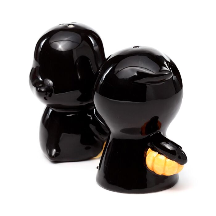 Skull Boy & Ghost Boy Ceramic Salt & Pepper Shakers
