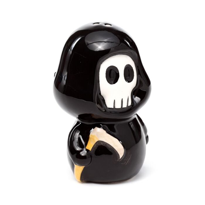 Skull Boy & Ghost Boy Ceramic Salt & Pepper Shakers