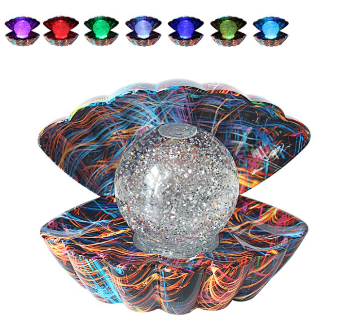 Supernova Sea Shell Glitter Lamp
