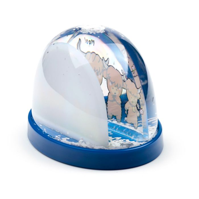 Adoramals Highland Coo Cow Small Glitter Snow Storm
