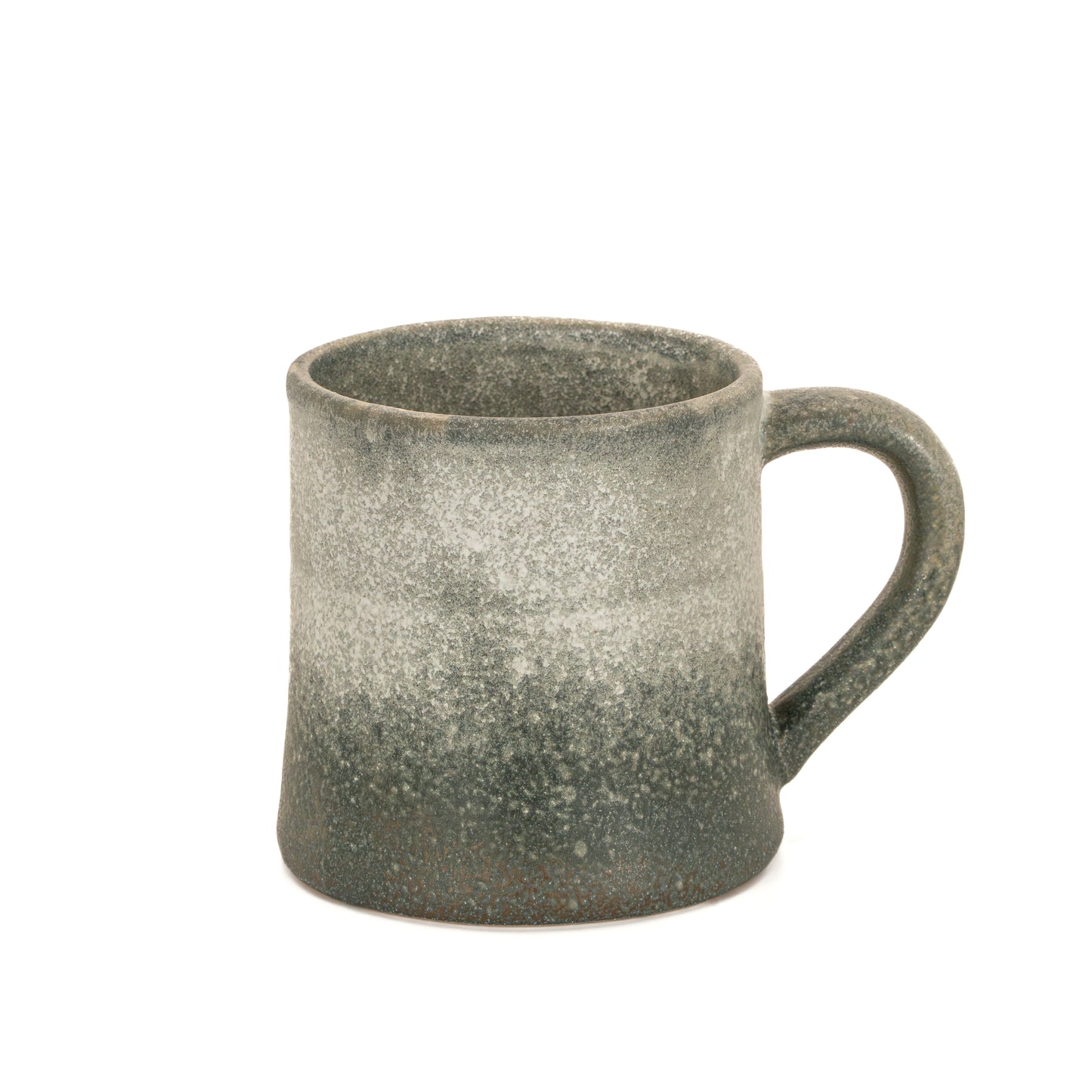Close-up of Sass & Belle slate reactive stoneware coffee mug