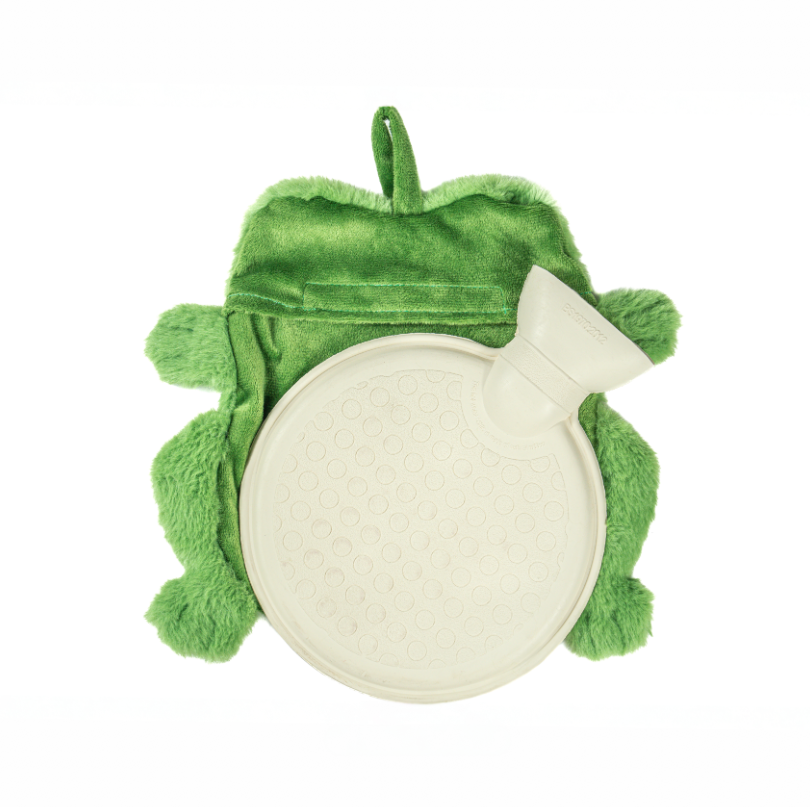 Sass & Belle Fergus Frog Hot Water Bottle – rubber inner with removable frog cover