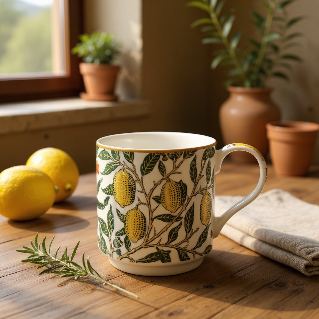 The Leonardo Collection William Morris Fruits Stacking Mugs Set of 4