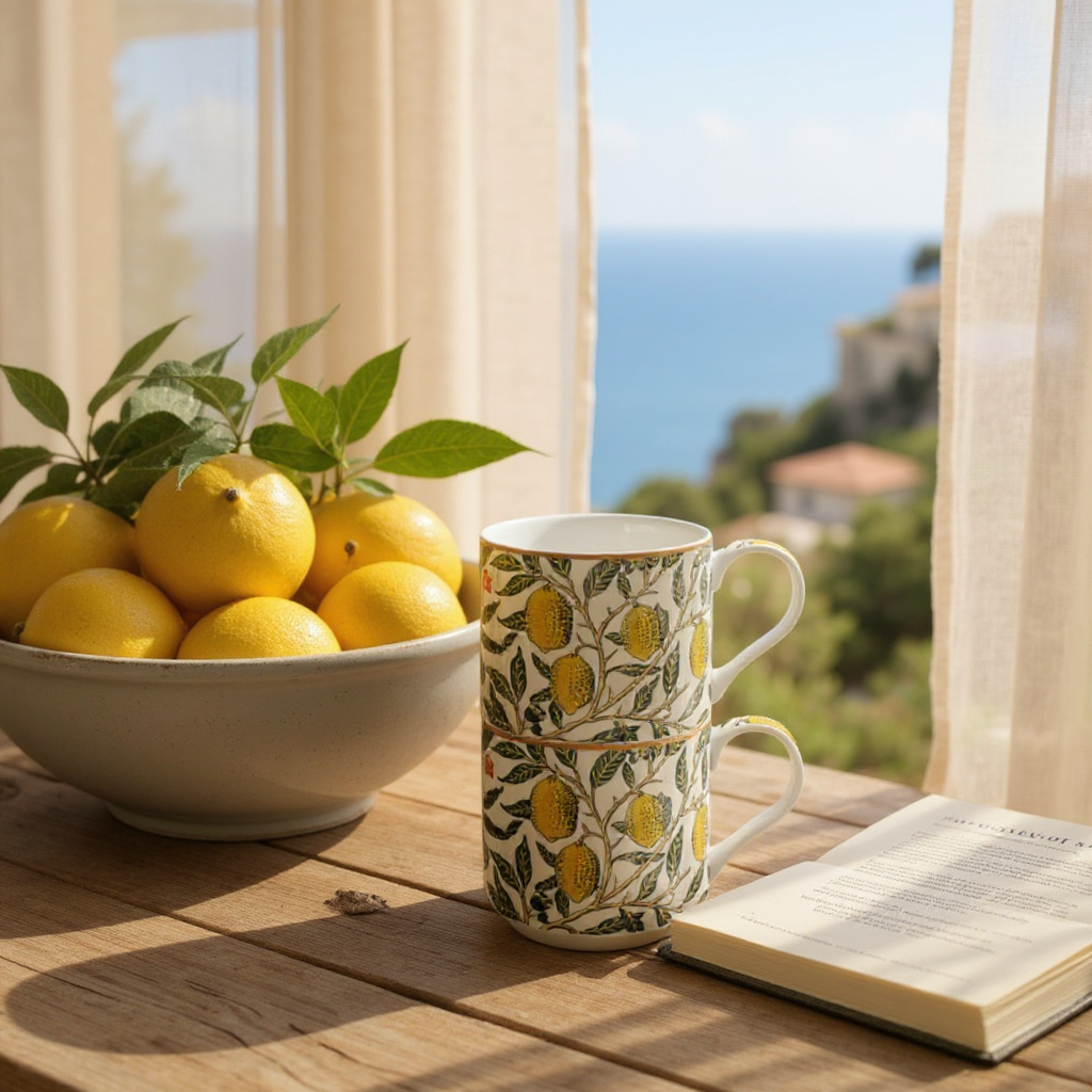 The Leonardo Collection William Morris Fruits Stacking Mugs Set of 4