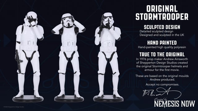 The Original Stormtrooper Three Wise Sci-Fi Figurines