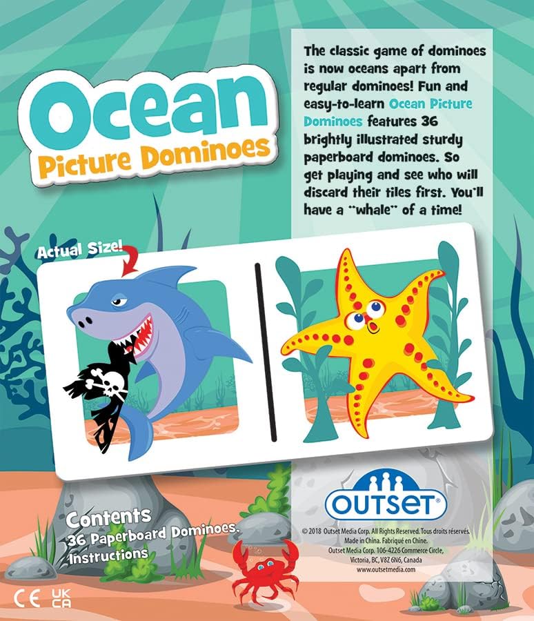 Children’s ocean themed matching game age 3 plus