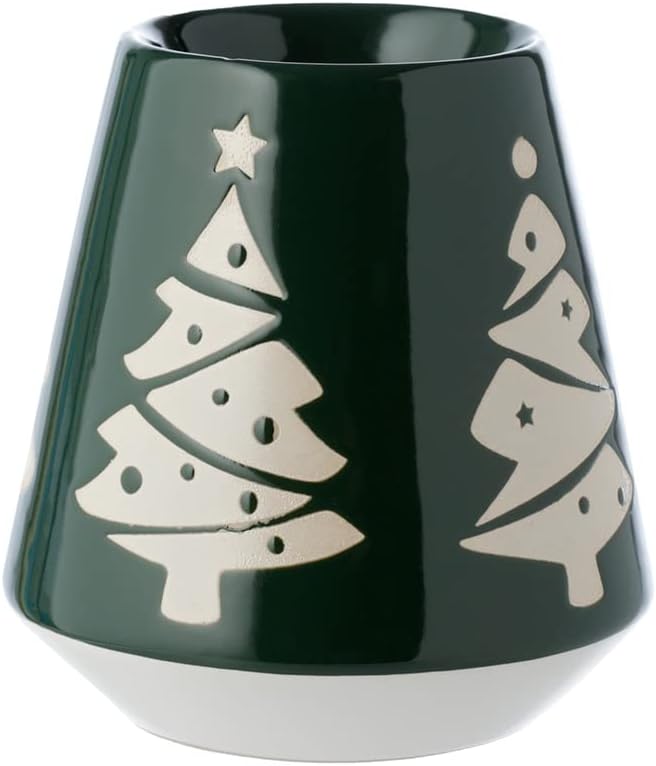 Christmas Tree Glazed Oil Burner