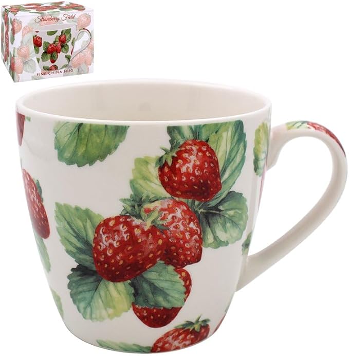 Strawberry Field Breakfast Mug