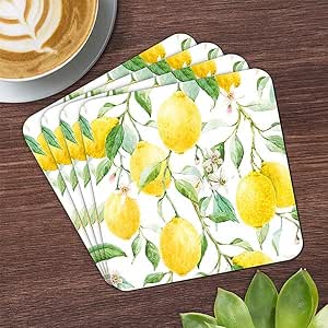 Lemon Grove Coasters Set of 4