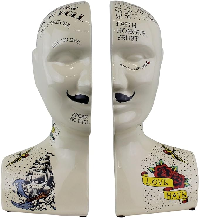 Phrenology Bookends