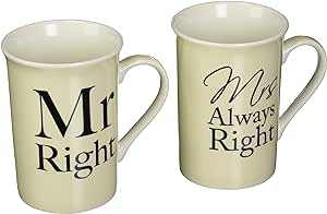 Mr & Mrs Right Mug Set