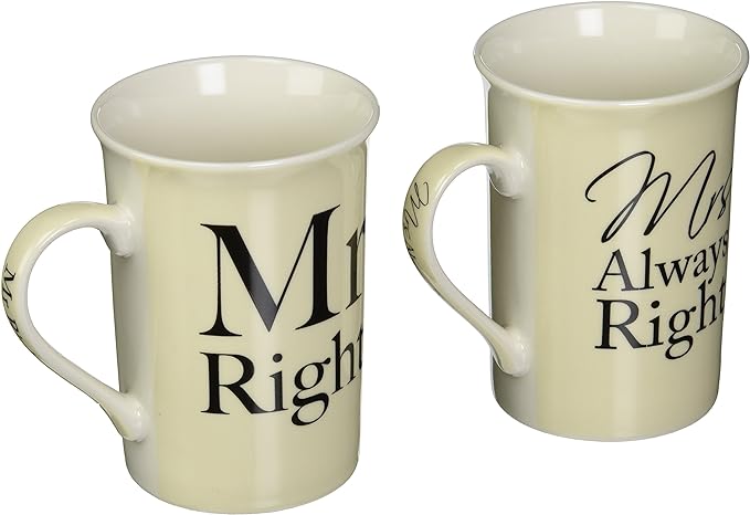 Mr & Mrs Right Mug Set