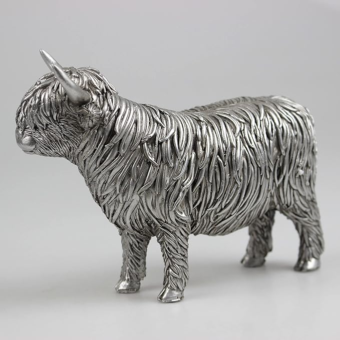 Silver Highland Cow