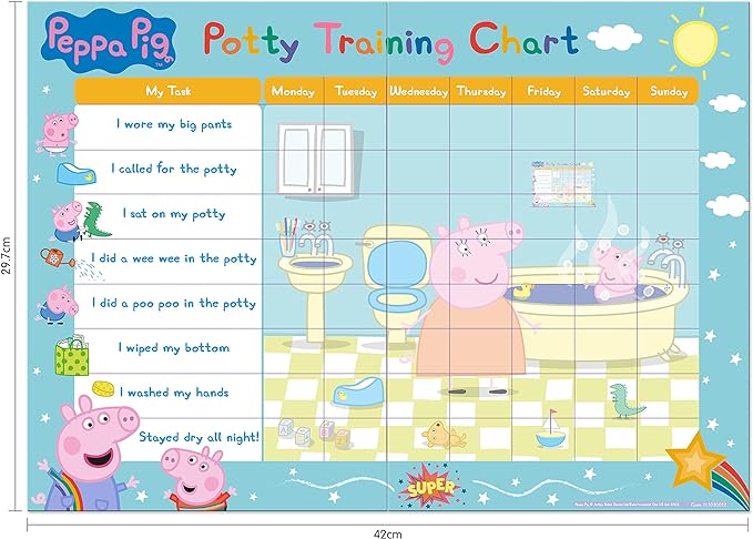 Peppa Pig Potty Training Chart