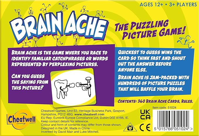 Cheatwell Games Brain Ache - The Puzzling Picture Game