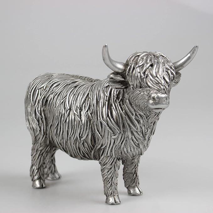 Silver Highland Cow