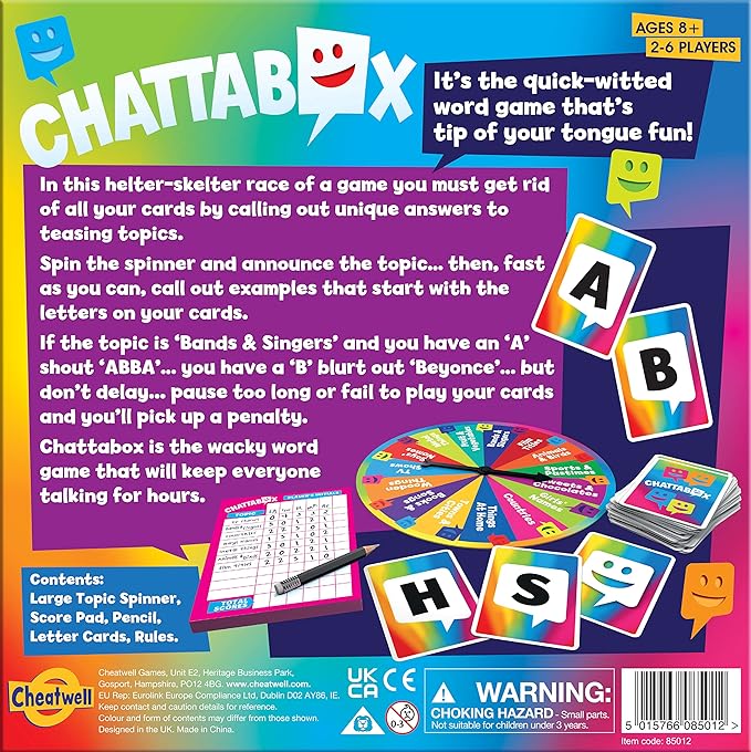 Cheatwell Games Chattabox - The Spinning & Naming Game