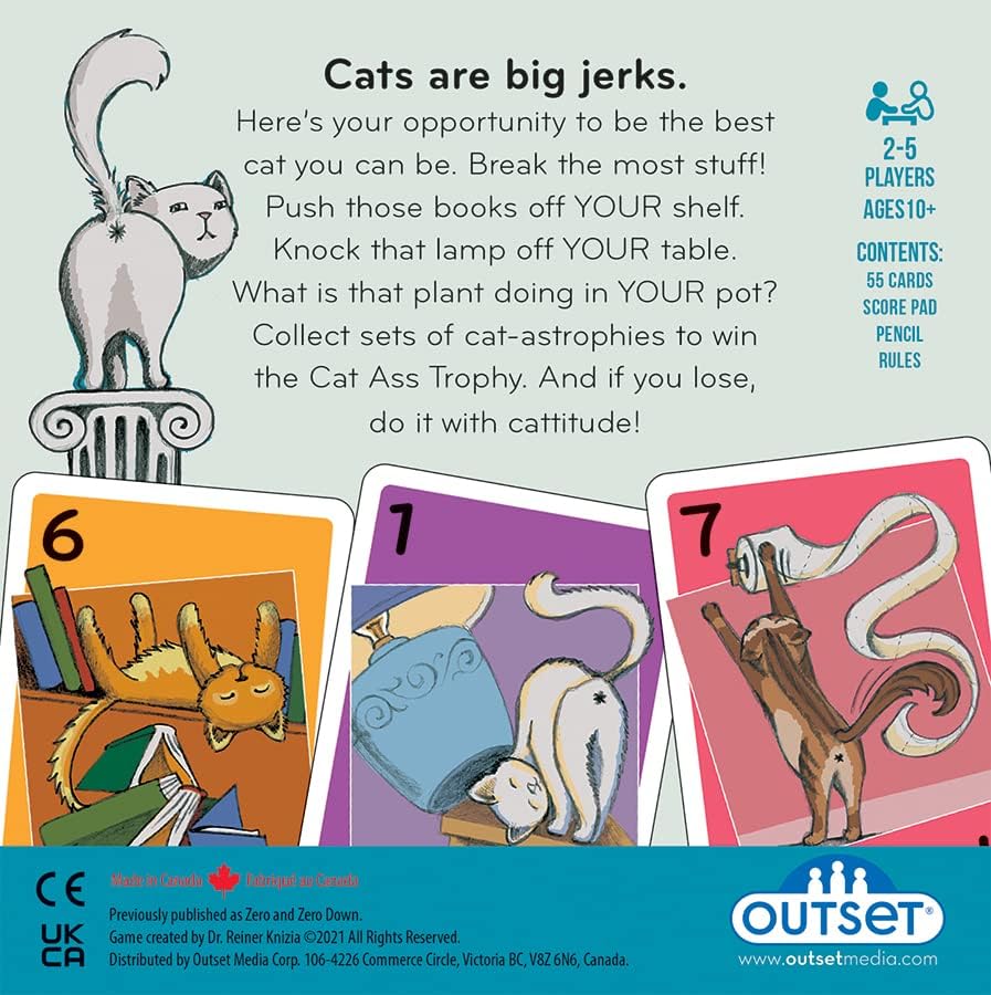 Cheatwell Games Cat Ass Trophy – Mischievous Family Card Game