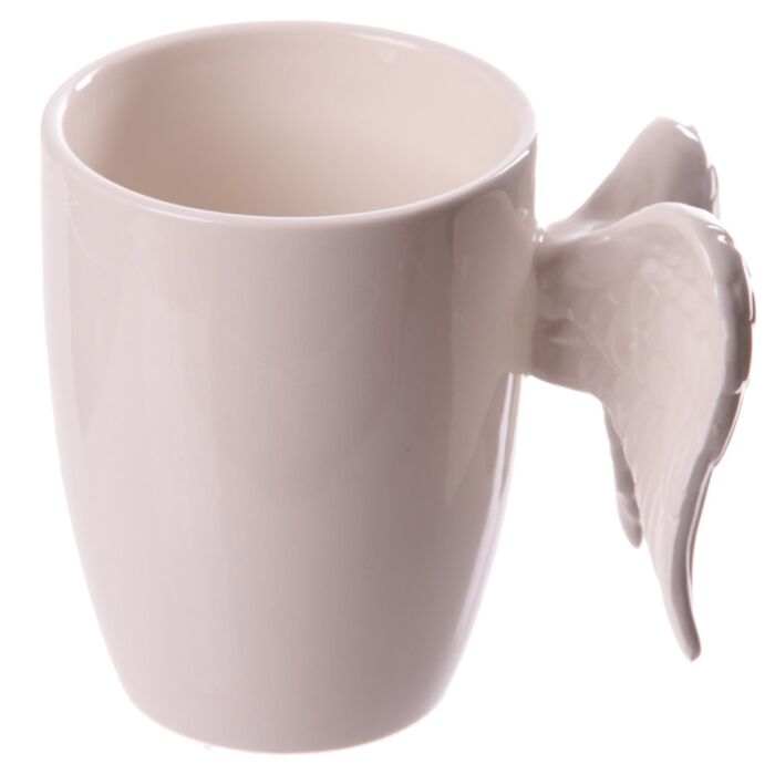 Puckator White Angel Wings Ceramic Mug